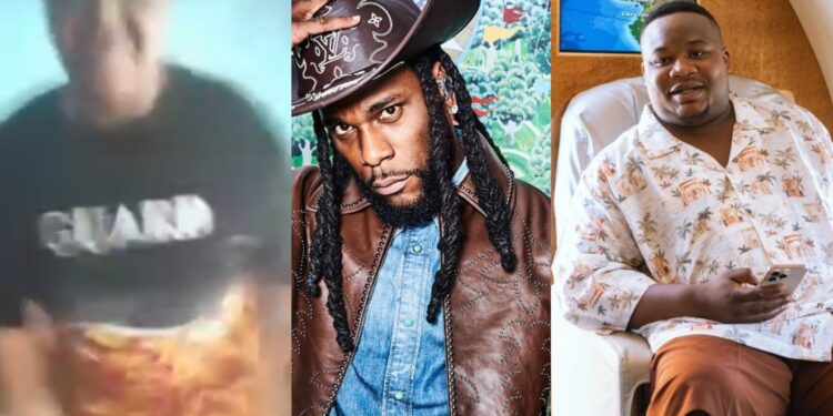 “Thank you Burna Boy”- Mother of viral young man who claimed to be Cubana Chief Priest’s younger brother thanks Burna Boy for gifting her son $30k
