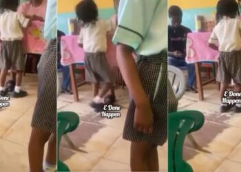 Lagos Teacher Spotted on Camera Teaching 3-Year-Old Student Raises Concerns for Student Safety
