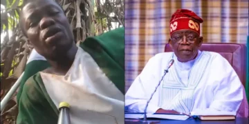 “Nigerians, please come to my aid. I need your support. Have mercy on me”- Man trekking from Ibadan to Abuja to meet Tinubu stranded, cries out for help