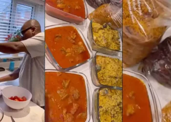 “It is my husband that cooks for the family”- UK-based Nigerian woman boasts as she praised her husband