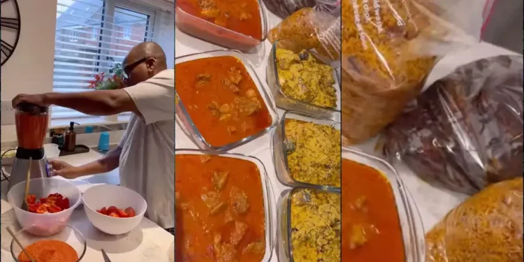 “It is my husband that cooks for the family”- UK-based Nigerian woman boasts as she praised her husband