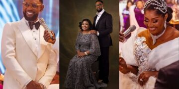 “25 years later I’m still walking down the aisle to choose you”- Coza’s Biodun Fatoyinbo renews vows with wife Modele on 25th anniversary