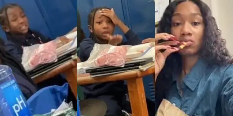 “This is what we call modern day  parenting”- Video as mother takes matter into her own hands after receiving bad report from daughter’s teacher