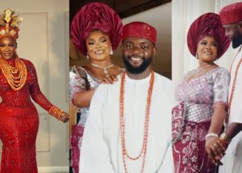 “Congratulations, may you always be happy”- Mercy Johnson, others congratulate Ruby Ojiakor as she ties the knot traditionally with lover