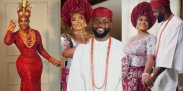 “Congratulations, may you always be happy”- Mercy Johnson, others congratulate Ruby Ojiakor as she ties the knot traditionally with lover