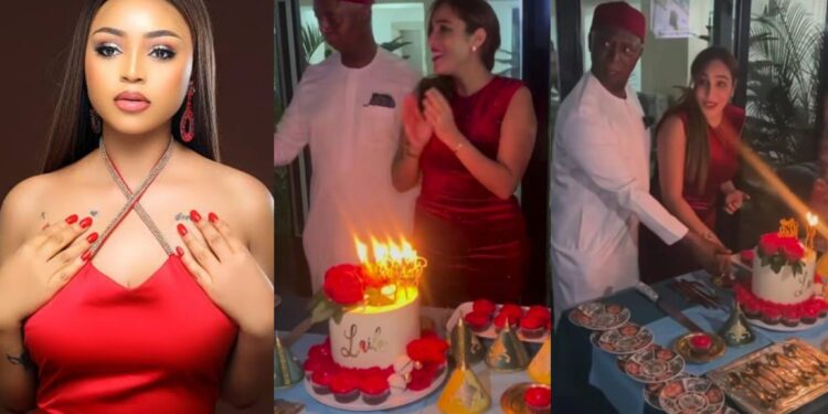 “You’re happy Regina isn’t there”- Regina Daniels Moroccan co- wife, Laila Charani celebrates birthday in style with Ned Nwoko