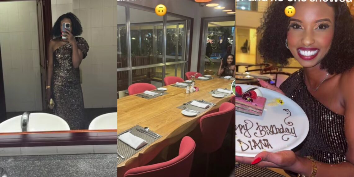 Heartbreaking moment: Lady left in Tears after none of her friends show up to her birthday dinner
