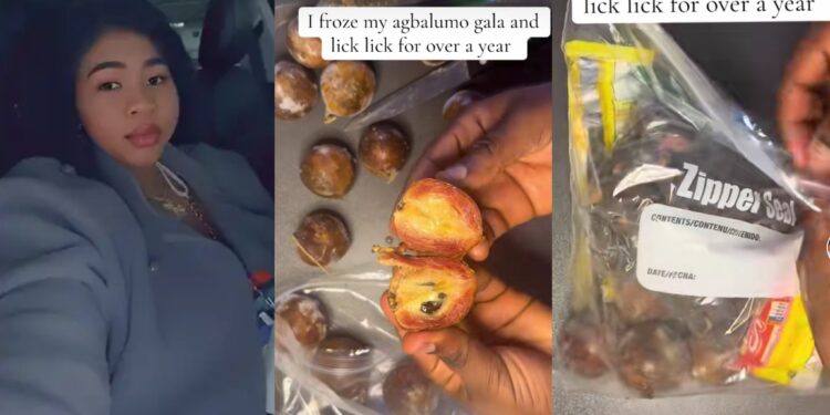 “I don’t want to be left out when people eats it”- Lady Keeps “Agbalumo” in freezer for over a year, shows what she saw