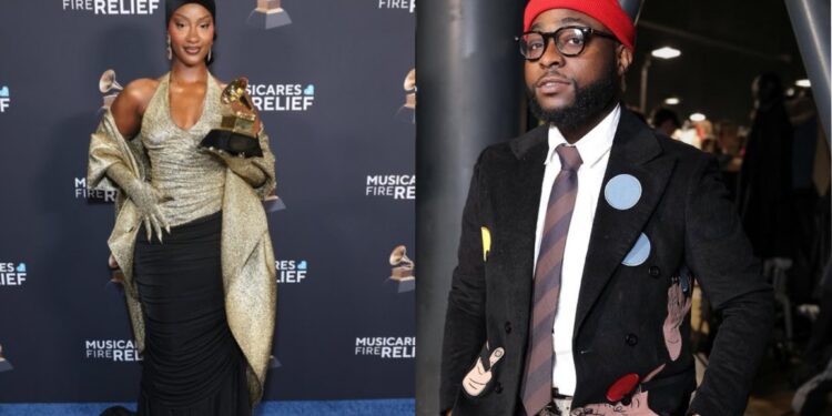 “Congratulations to the queen, we are proud of you”- Davido congratulates Tems on her 2nd grammy win