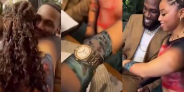 “She don come for valentine”-Chloe Bailey returns to Lagos, Burna Boy gifts her a $40,000 luxurious wristwatch