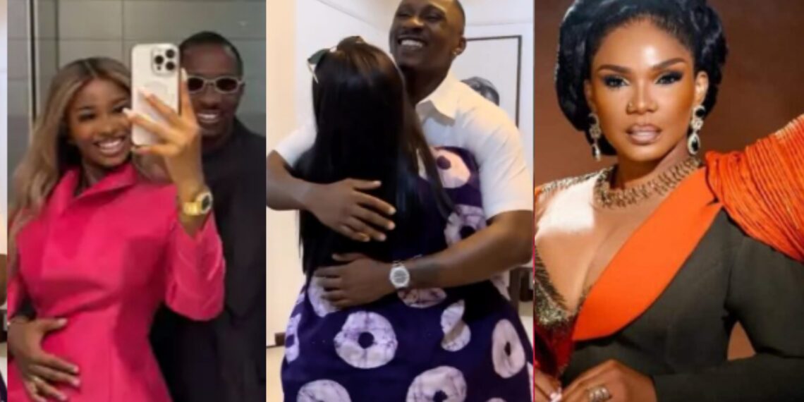 “She’s such a lovely person”- Video trends as Iyabo Ojo prays passionately for her Daughter, Priscilla and husband to-be Juma Jux