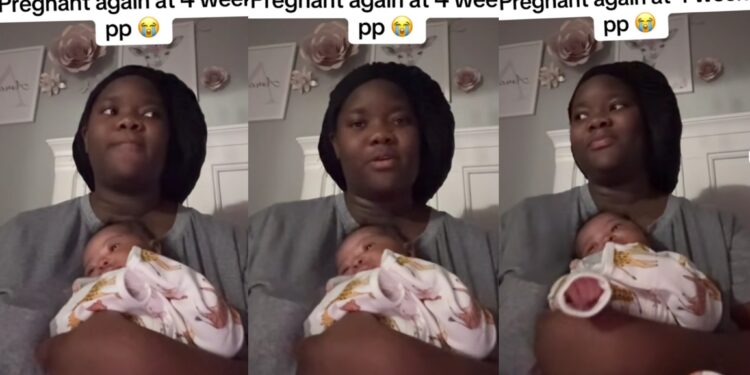 “My baby is only a month old, and now I’m three weeks and four days pregnant” – Woman discovers she’s pregnant again barely a month after giving birth