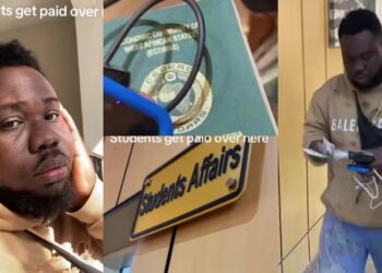 “As a true Nigerian, I no dull myself cos we no dey carry last” – Nigerian student abroad rushes to collect his shares after discovering that his school gives money