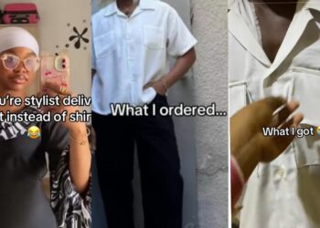 Lady fumes with anger as she shows off what she ordered Vs what her stylist delivered
