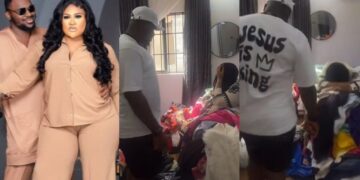 “Val has officially been canceled this year”-Nkechi Blessing’s boyfriend Xxssive surprises her at home, cancels Valentine’s day plans