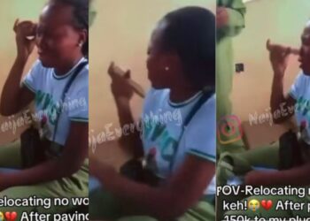 “Nah una have time dey go school for this Nigeria”- Female corp member who paid 150k for relocation bursts into tears after recieving PPA letter