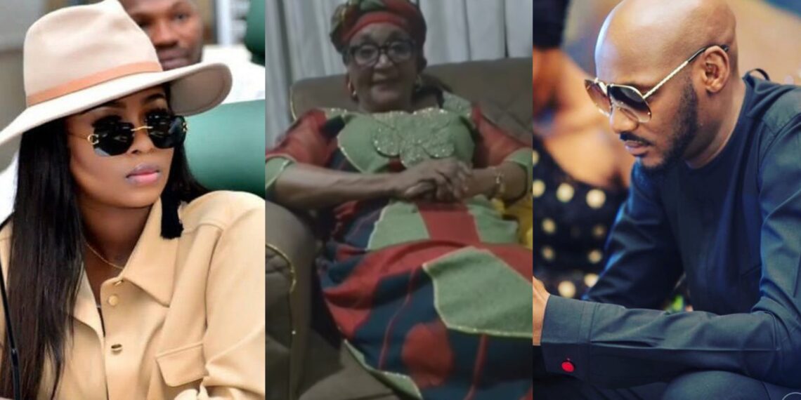 “My son is not in his right senses, please release him from your juju” – 2Face Idibia’s mother pleads with fiancée Natasha Osawaru to “Free” her son