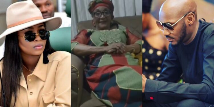 “My son is not in his right senses, please release him from your juju” – 2Face Idibia’s mother pleads with fiancée Natasha Osawaru to “Free” her son