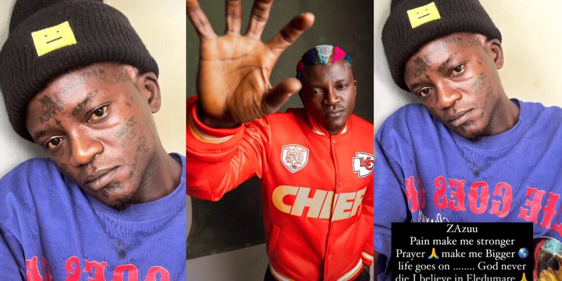 “Nobody can fall me Omo Olohun”-Portable speaks out from hiding, shares new photos