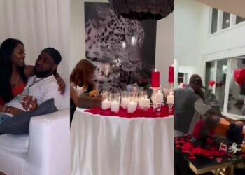 “This is how Chioma should be enjoying” – Davido spoils Chioma on Valentine’s day with luxury gifts (Video)