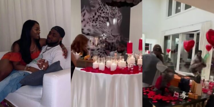 “This is how Chioma should be enjoying” – Davido spoils Chioma on Valentine’s day with luxury gifts (Video)