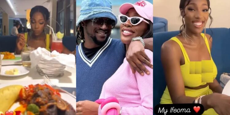 “Marrying an older man is the best decision a woman will make”- Singer Paul Okoye treats wife Ivy Ifeoma to Valentine dinner date, can’t stop gushing over her