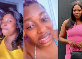 “God please help him for the sake of those he’s been good to” – Ashabi Simple breaks down in tears as She begs God for mercy on behalf of Portable