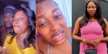 “God please help him for the sake of those he’s been good to” – Ashabi Simple breaks down in tears as She begs God for mercy on behalf of Portable