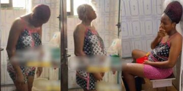 “Make una send help heat wan finish me for this pregnancy”-  Pregnant lady cries out as she struggle with heat, says she will never try it again