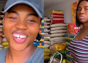 “My mother trained 4 kids and built a house in Lagos from this business” – Lady selling  rice shares how mother’s entrepreneurial spirit helps her business thrives