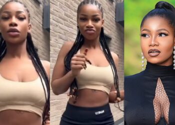 “Stop that injection you’re taking before you vanish”- Video trends as BBNaija’s Tacha shows off her new body, fans react