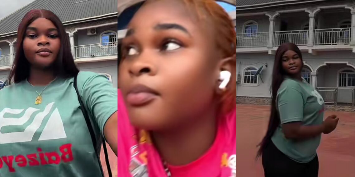 Lady gets excited after renting house and discovering that all her neighbours are rich