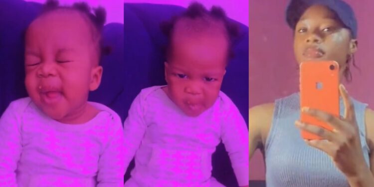 “He never let me eat in peace, always wanting a bite so I”- Lady teaches her sister’s baby a lesson, gives him agbalumo to eat