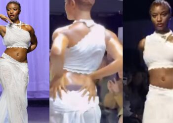 “Kuku walk n@ked”- Ayra Starr’s outfit  stirs reactions at the London fashion week