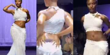 “Kuku walk n@ked”- Ayra Starr’s outfit  stirs reactions at the London fashion week