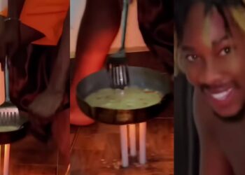 “I’ve done worse,I use carton and nylon inside the kitchen”-  Man uses candle to fry egg amid rising cost of gas
