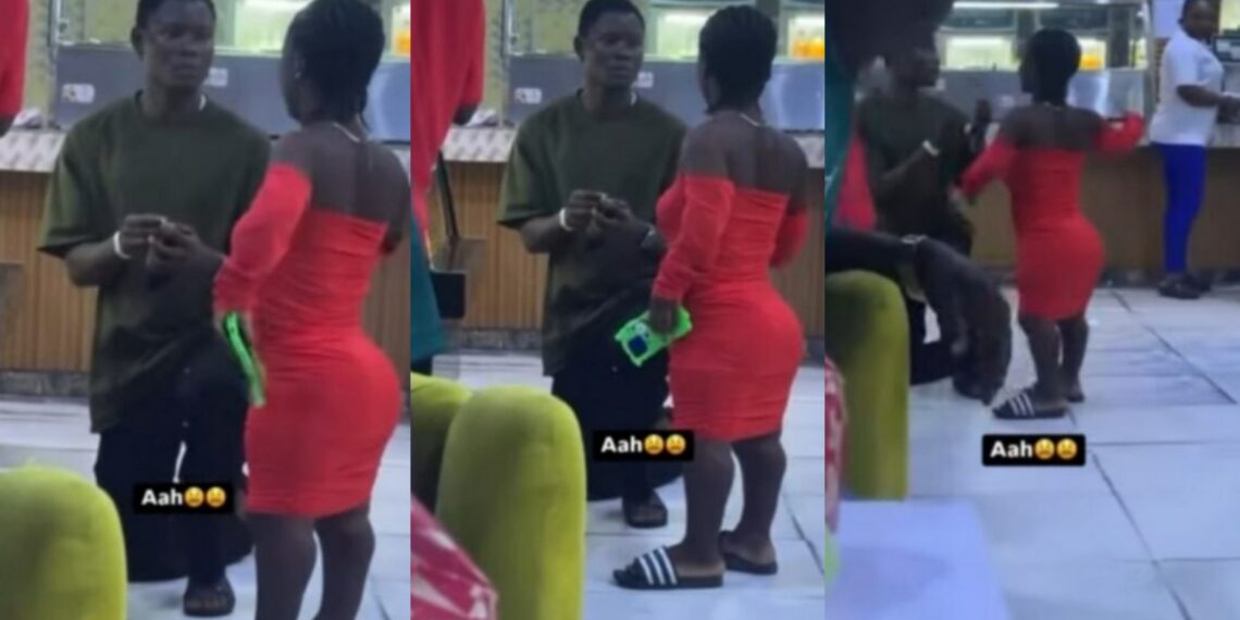 “Even dwarfs dey reject engagement ring”- Moment Lady embarrasses man with a thunderous slap after proposing in public, video trends