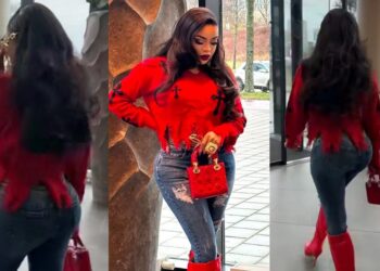 “The back looks like it was made in Onitsha”- Netizens troll Bobrisky over his massive backside as he steps out in style