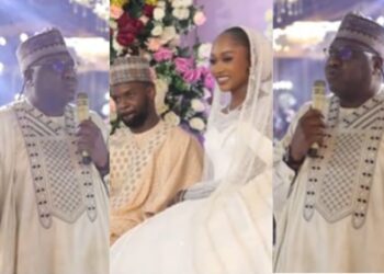 Bride’s father stirs debate as he tells groom that his wife must not cook for him (Video)
