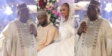 Bride’s father stirs debate as he tells groom that his wife must not cook for him (Video)