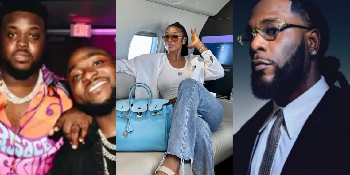 “Your bro dey beg for Kp*kus”- Netizens roast Davido’s brother, Adewale Adeleke as he reacts to Burna Boy and Sophia Egbueje’s Lamborghini saga