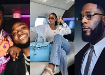 “Your bro dey beg for Kp*kus”- Netizens roast Davido’s brother, Adewale Adeleke as he reacts to Burna Boy and Sophia Egbueje’s Lamborghini saga