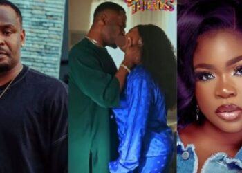 “First time Eniola will k!ss passionately”-Actress Eniola Ajao and Zubby Michael’s Steamy lips lock sets social media ablaze
