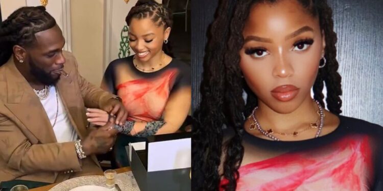 “What a childish thing”- Burna Boy’s alleged girlfriend Chloe Bailey unfollows him amid Lamborghini drama