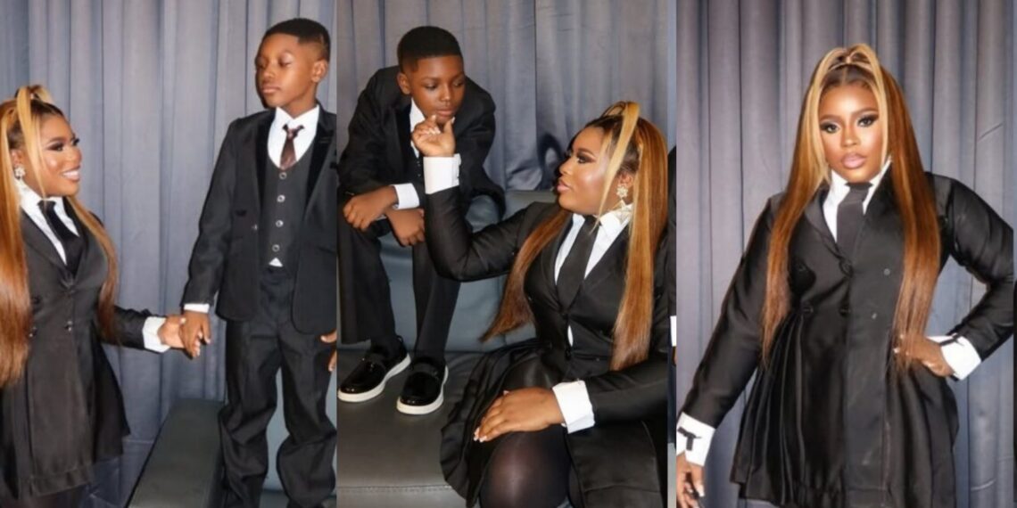 “Imagine having a son that is 10 when you’re 20 plus”- Jasmine Okafor, adopted daughter of late Mr. Ibu, celebrates son’s 10th birthday, opens up about her ordeal as a teenage mother