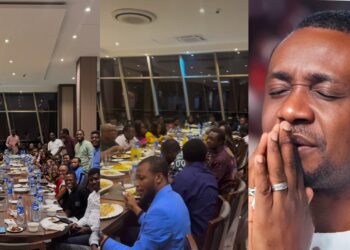 “A well deserved and much needed time of rest”- Nathaniel Bassey says as he treats Hallelujah Challenge Team to a sumptuous dinner date