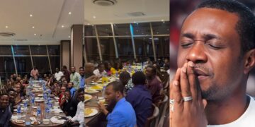 “A well deserved and much needed time of rest”- Nathaniel Bassey says as he treats Hallelujah Challenge Team to a sumptuous dinner date