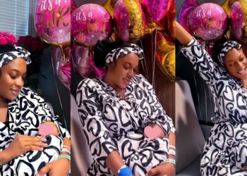 “Welcome to the world my sunshine”- Chika Ike welcomes baby girl, keeps her face under wraps