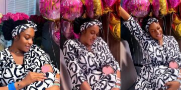 “Welcome to the world my sunshine”- Chika Ike welcomes baby girl, keeps her face under wraps