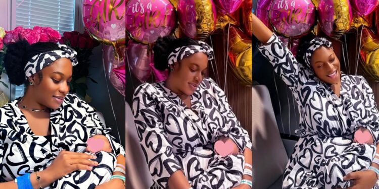 “Welcome to the world my sunshine”- Chika Ike welcomes baby girl, keeps her face under wraps